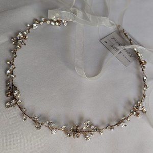 Bel Aire Bridal Headpiece - Rose Gold